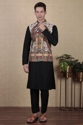 Koshin Sleeveless Printed Men Jacket