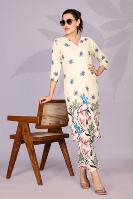 FlageFerray Women Kurti Pant Set