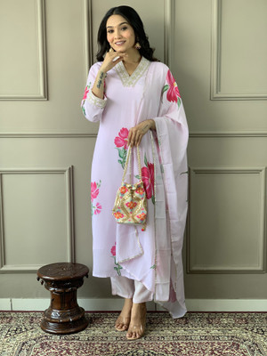 SHREE KSHETRAPAL CREATION Embroidered Kurta, Trouser/Pant & Dupatta Set