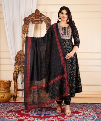 the brij fashions Women Kurti Pant Dupatta Set