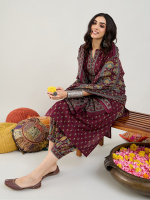Indo Era Women Kurta Salwar Dupatta Set