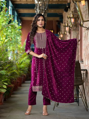 Juniper Women Kurta Pant Dupatta Set