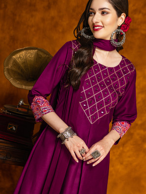 Youthnic Women Kurta Pant Dupatta Set