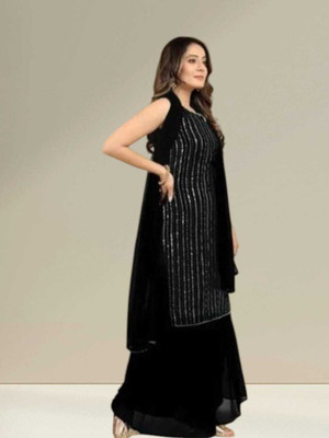 A One Collection Women Kurta Sharara Dupatta Set