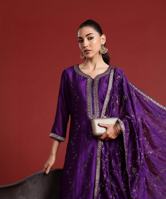 Indo Era Women Kurta Pant Dupatta Set