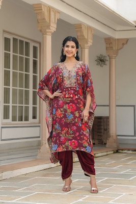aaraas Women Kaftan Pant Set