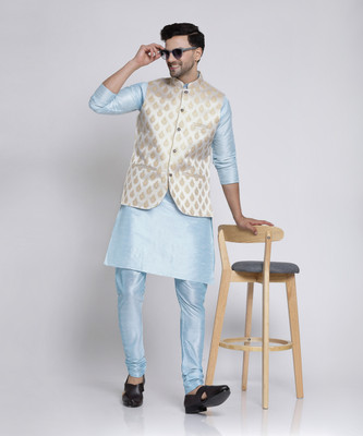 TS Lifestyle Men Kurta Pyjama Ethnic Jacket Set