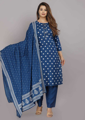 Chatpar collection Women Kurta Pant Dupatta Set