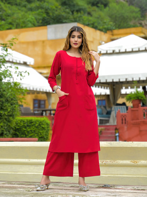 DIVENA Women Kurta Palazzo Set