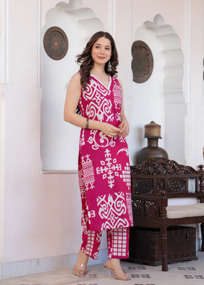 ZUBLEE Women Kurti Palazzo Set