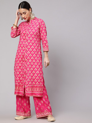 AKS Women Kurta Palazzo Set