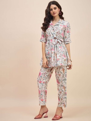 Truvon Fashions Tunic Pant Co-ords Set