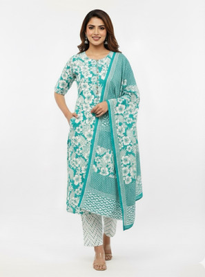 yash collection Women Kurti Pant Dupatta Set