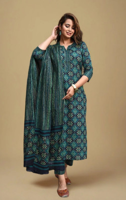 Sustainable Women Kurta Churidar Dupatta Set