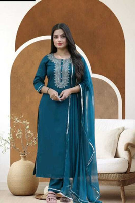 MANJARA Women Kurta Churidar Dupatta Set