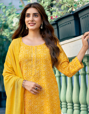 Skylee Women Kurta Pant Dupatta Set
