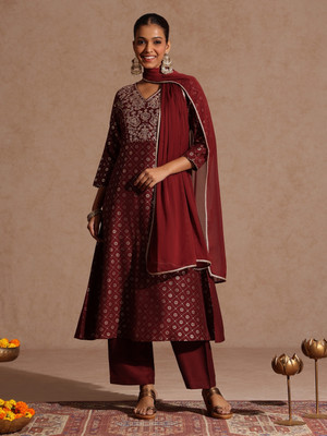 Janasya Women Kurti Pant Dupatta Set