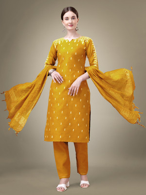 Fancyninee Embroidered Kurta, Trouser/Pant & Dupatta Set