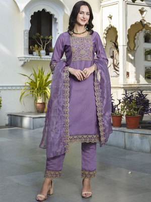 Dwarros Women Kurta Pant Dupatta Set