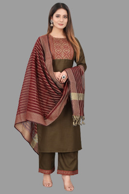 Janvika industries Women Kurta Sharara Dupatta Set