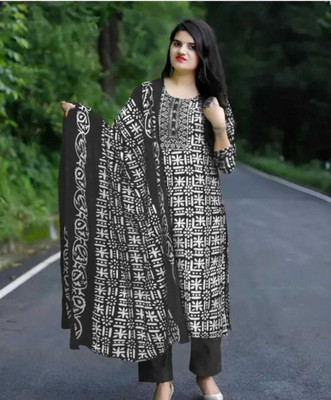 PINKLABEL Women Kurta Pant Dupatta Set