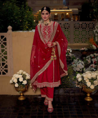 Indo Era Women Kurta Pant Dupatta Set