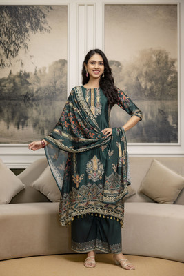 berrylicious Women Kurta Palazzo Dupatta Set