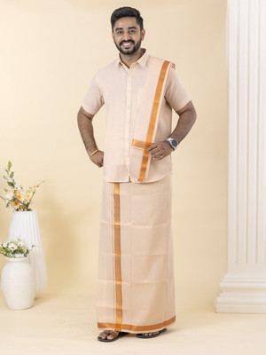 Ramraj Cotton Men Shirt Dhoti Set