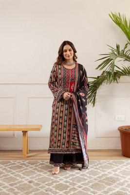 Nehamta Women Kurta Palazzo Dupatta Set