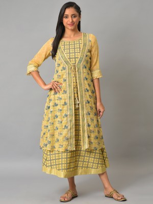 Aurelia Women Kurta Ethnic Jacket Set