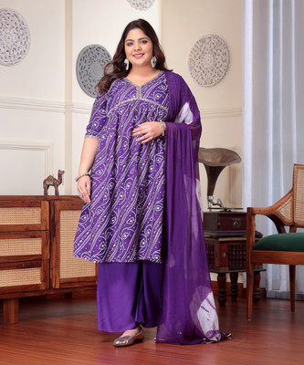 Stylum Women Kurta Palazzo Dupatta Set