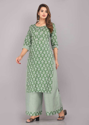 PG Garments Women Kurta Palazzo Set