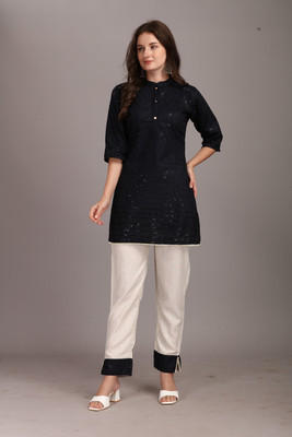 RIEKA Women Kurti Pant Set