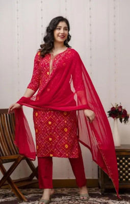 LOOK N LIKE Women Kurti Pant Dupatta Set