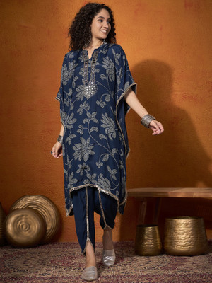 Sangria Women Kaftan Dhoti Pant Set