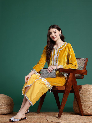 Sangria Women Kurta Pant Set