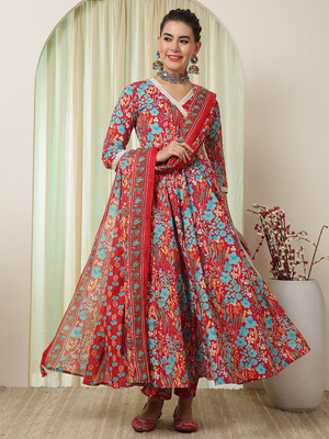 Gulmohar Jaipur Women Kurta Palazzo Dupatta Set