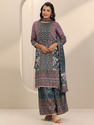 LIBAS Women Kurta Palazzo Dupatta Set