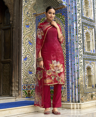 MOJILAA Women Kurta Pant Dupatta Set