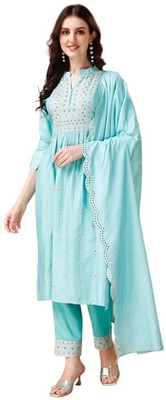 Varamya Women Kurta Salwar Dupatta Set