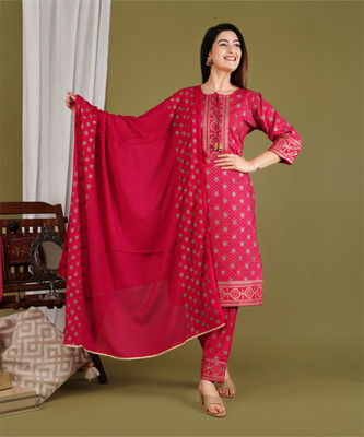SAMAE COLLECTION Women Kurta Pant Dupatta Set