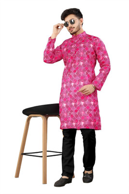 DHASU TRENDZ Men Kurta Pyjama Set