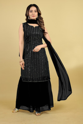 TILKI Women Kurti Sharara Dupatta Set