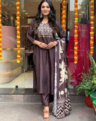 SANGARIA Women Kurti Pant Dupatta Set