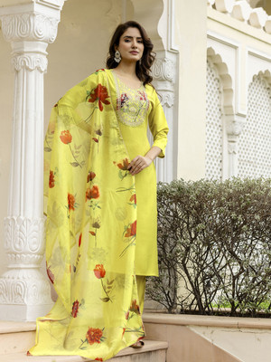 NAVLIK Women Kurta Pant Dupatta Set