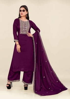 Nayan Kajrare Women Kurta Palazzo Dupatta Set