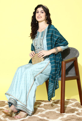 SheWill Women Kurta Palazzo Set