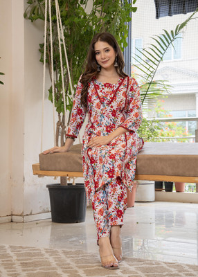 KJFAB Women Kurta Pant Set