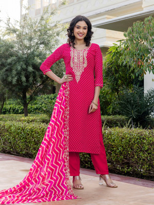 NAVLIK Women Kurta Pant Dupatta Set