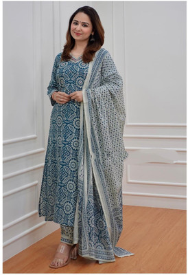Archana Fab Printed Kurta, Trouser/Pant & Dupatta Set